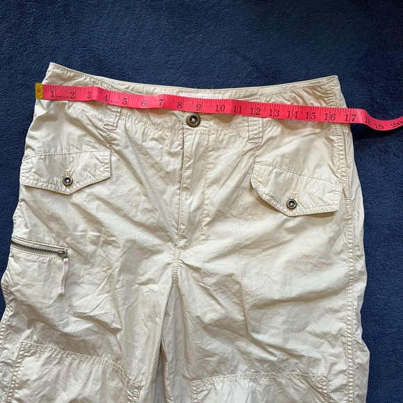 ANTHROPOLOGIE COTTON CROP HIKING PANTS TAN LIGHT WEIGHT
CARGO SZ 29 NWOT - Picture 11 of 13